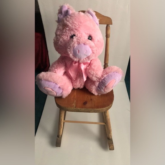 Small Wooden Brown Antique Rocking Chair for Dolls - Picture 7 of 7